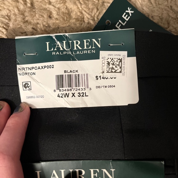 Lauren Ralph Lauren Ultraflex Classic Fit Dress Pants 42x32 NWT - Picture 5 of 7